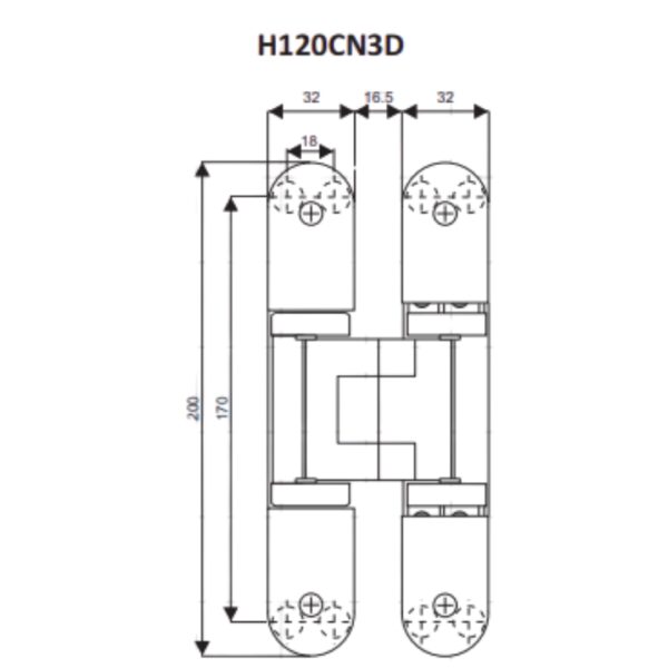 3D Concealed Hinges – Zinc Alloy - Image 4